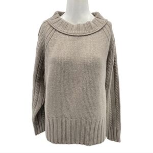Attire The Studio Beige Wool Sweater